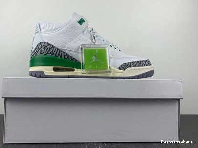 MaikeSneakers Retro 3 Fashionable 3829 Green Lucky CK9246- Jordan 1025